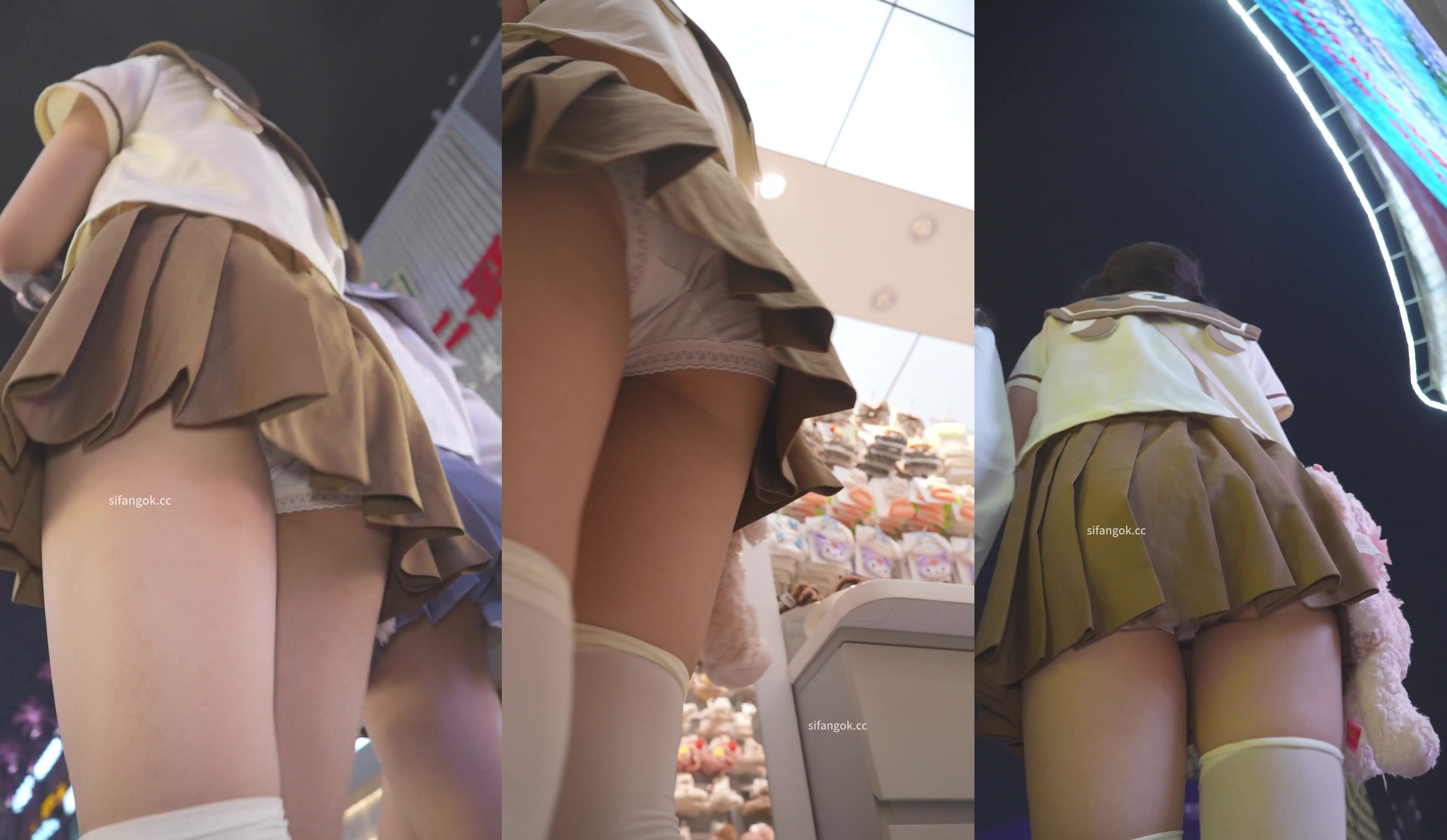 (BC-AA-675)雙馬尾制服JK小姐姐蕾絲邊粉內