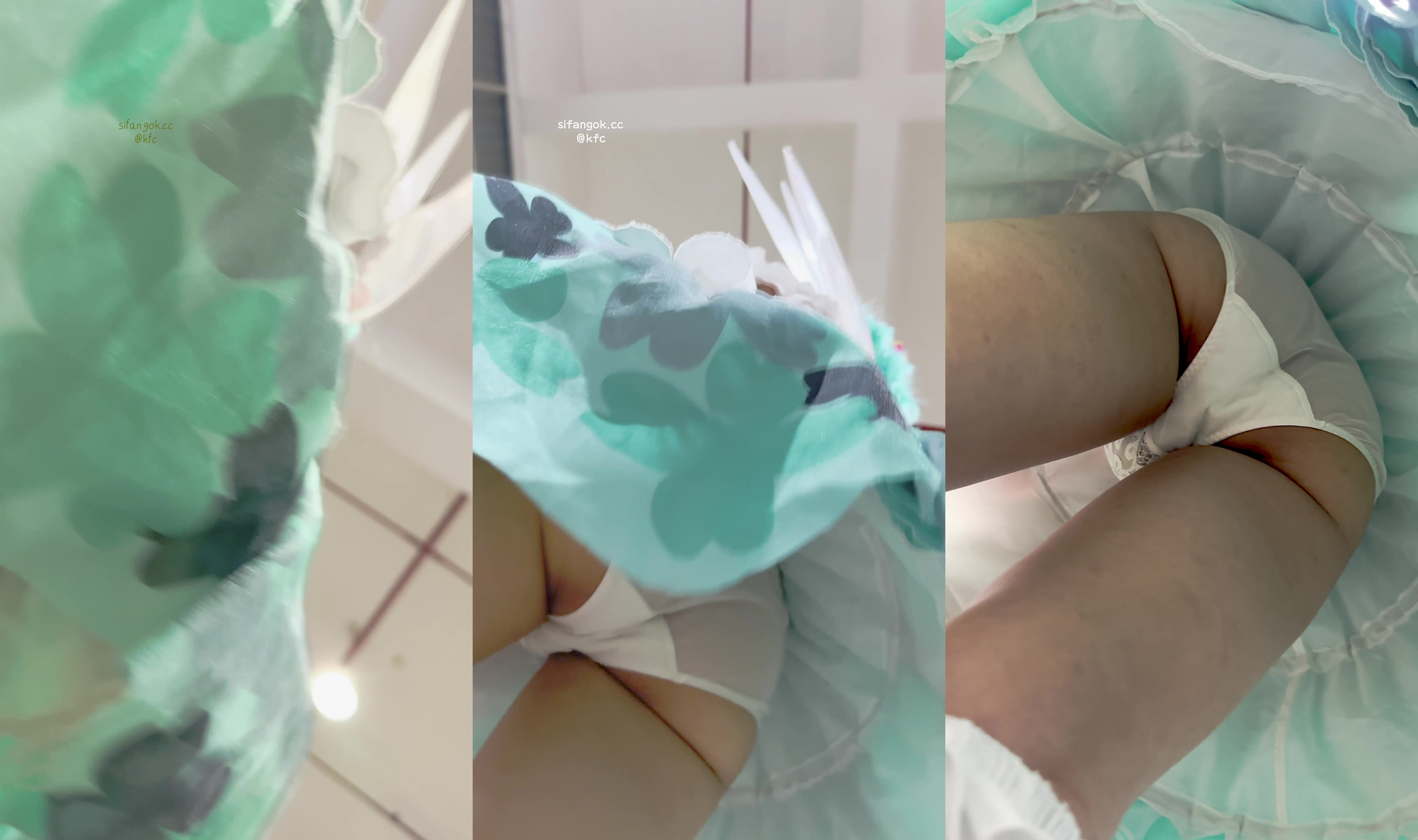 【KFC】學生妹COSER瑤妹逛展半透明內低角度CD