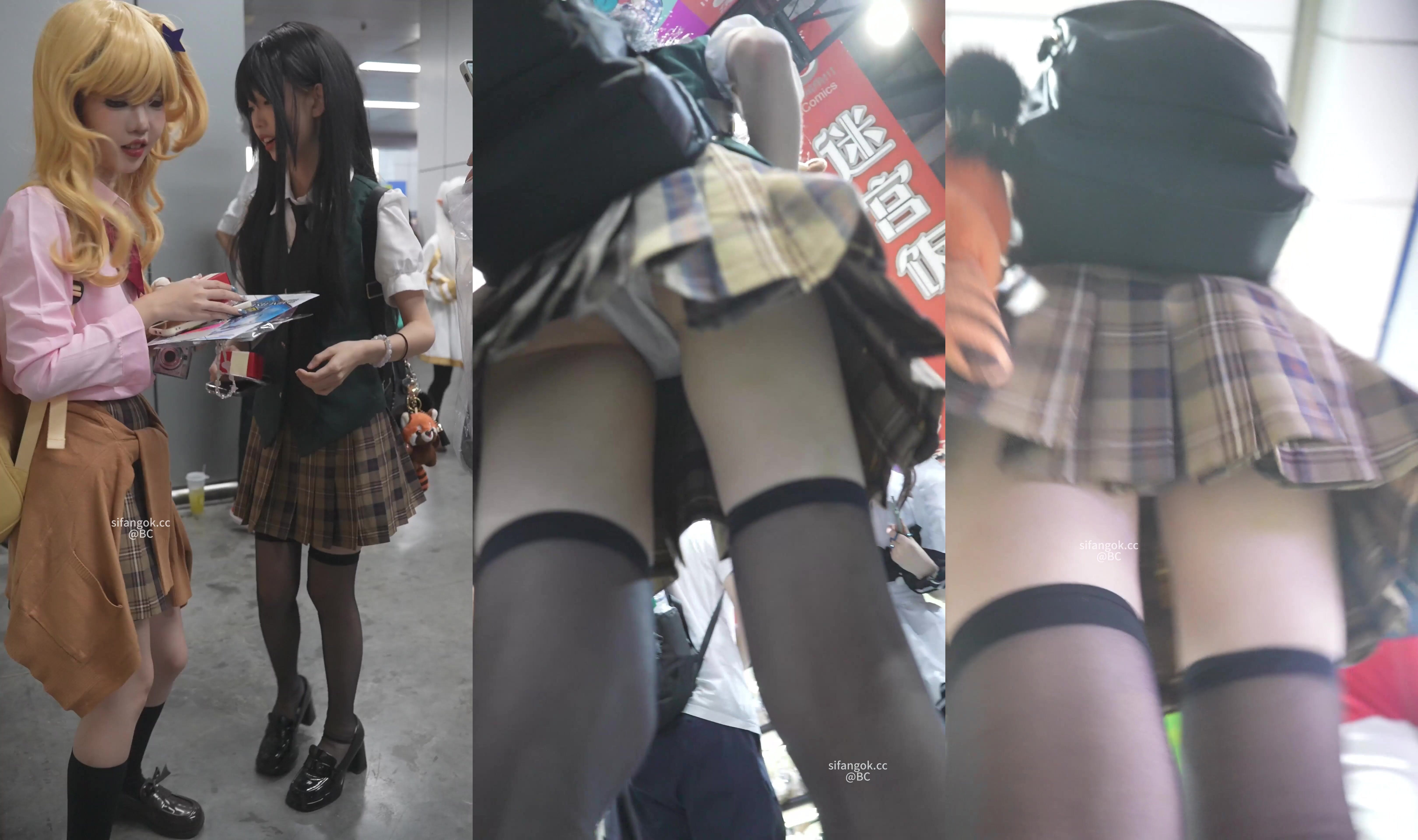 (BC-SSS-118)柚子芽衣COS姐妹半蹲被CD白內