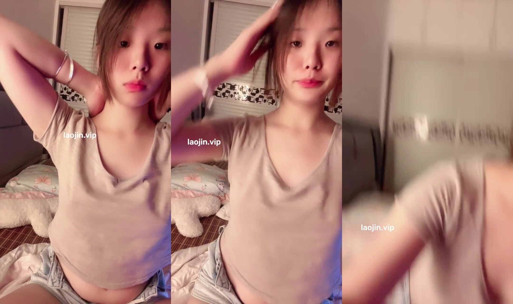 【十七歲】這個真是稀有物種，太純了，好乖巧，奶子都沒發育完成就下海，特寫粉穴，掰開一夾一夾的吸 (2)