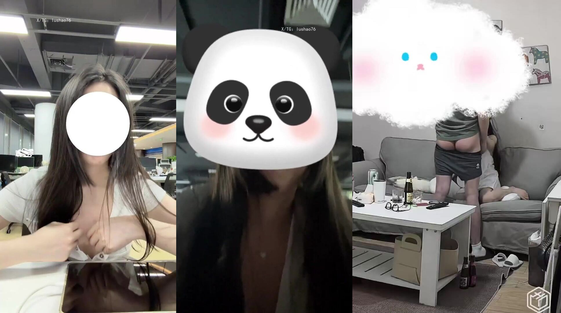上海情侶【小熊的日常】辦公室露出，南同事還在旁邊，主人想看小狗給弟弟口