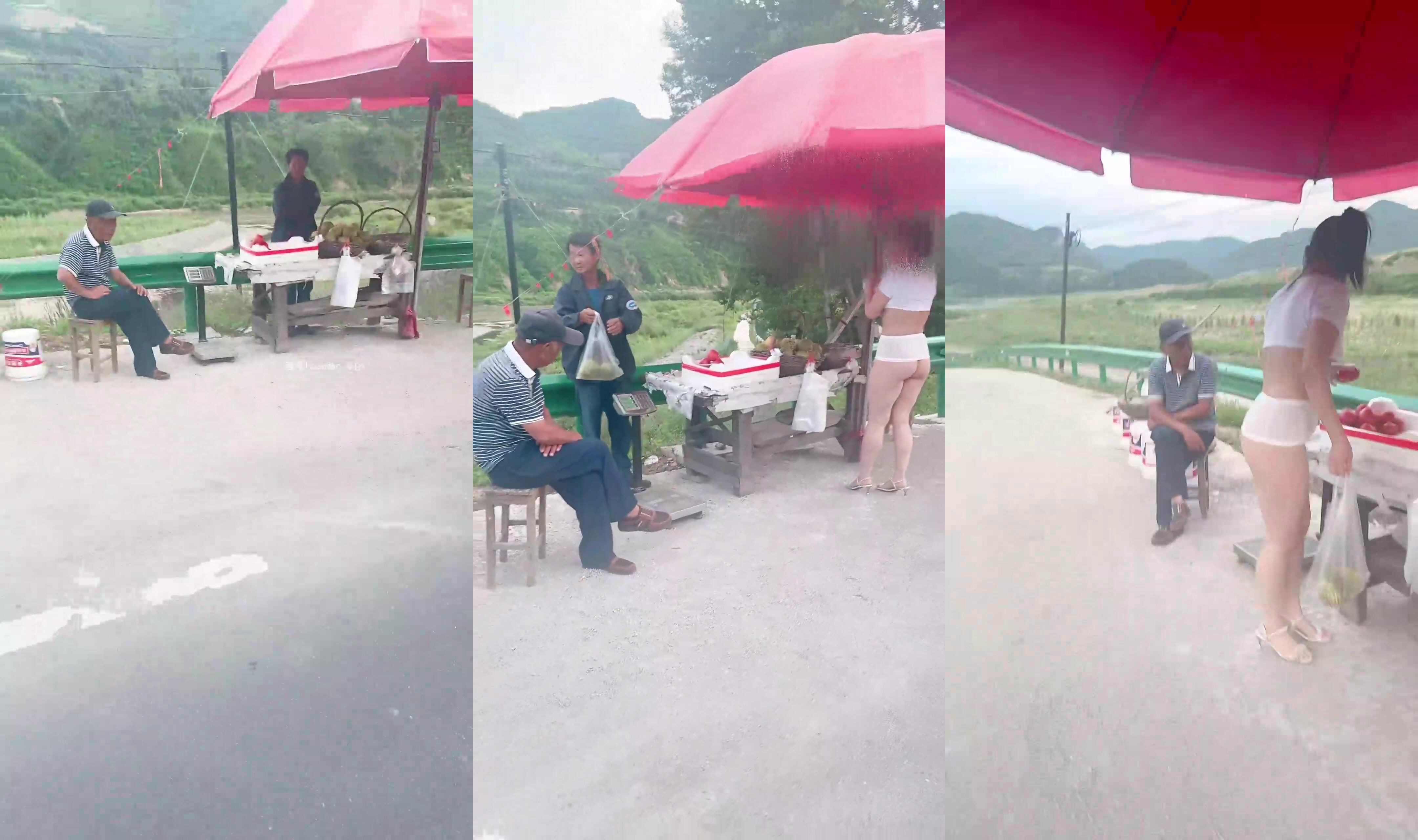 人妻貧乳黑蝴蝶，淫妻愛好者，媳婦喜露出，性慾強，鄉下菜市專門勾引獨居老人 1 (3)