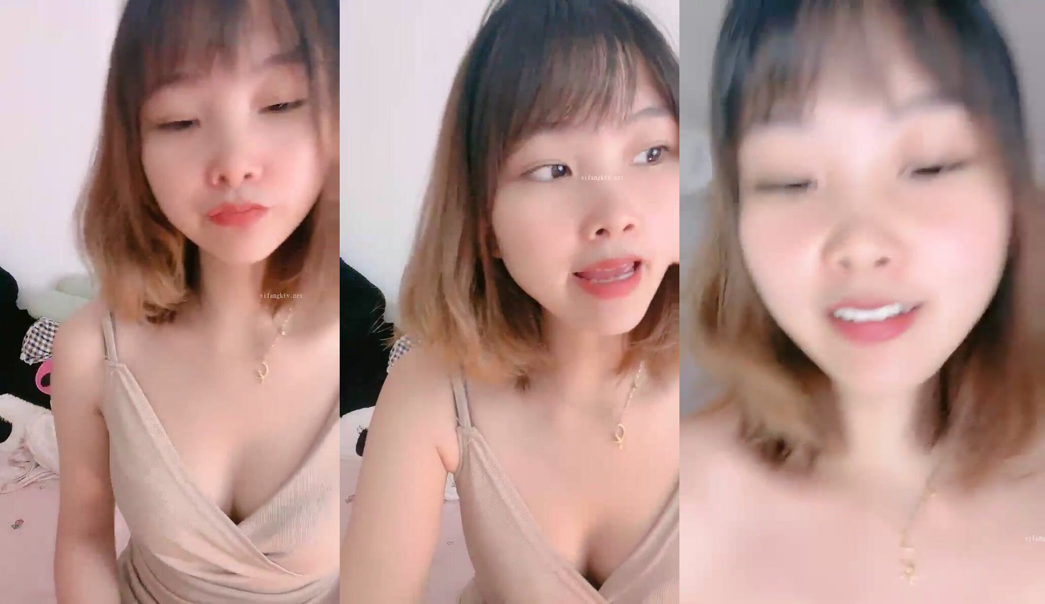 【夾胸小餅乾】純情幼齒~近距離懟屏自慰~白漿流了好多 (4)