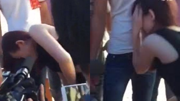 最新門事件大白天眾目睽睽下強迫新娘吃雞巴 真心牛B