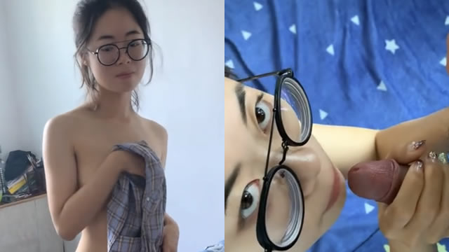 《雲盤洩密》某師範大學眼鏡學姐派妹子與渣男同居日常不雅自拍檢視遭曝光陰毛好重還玩足交特別聽話